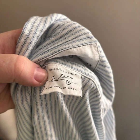 Frank & Eileen - Eileen Striped Shirt Size M - Picture 9 of 9